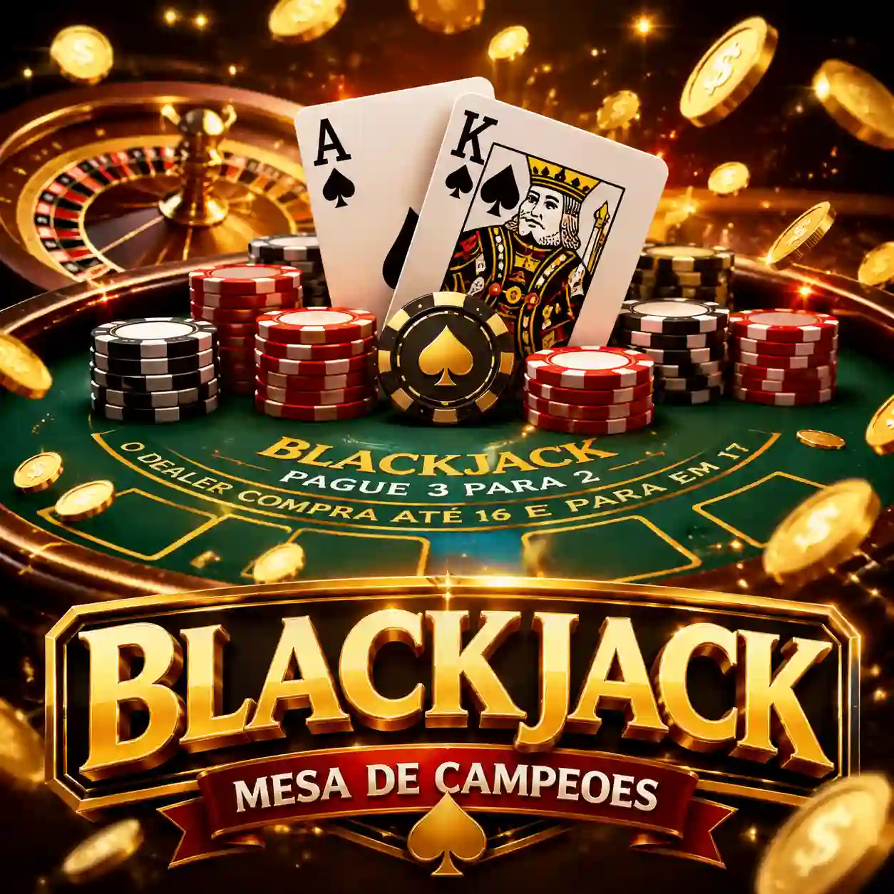 Blackjack com cartas abertas